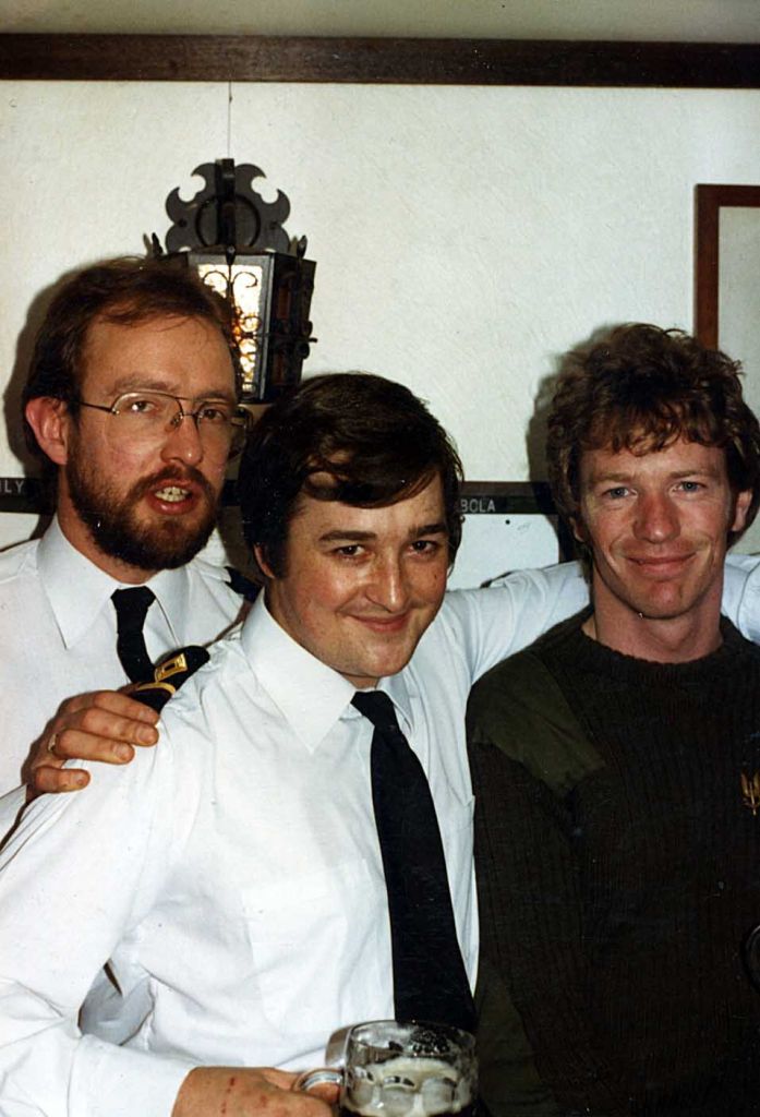 Steve Oatey, Neil Buchan, Jim Davidson.
