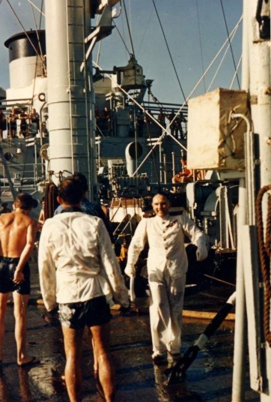 Capt Evans gets wet
 Tidereach 1965
