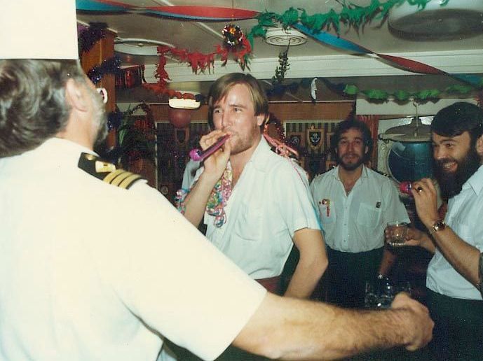 Brian Waters, Peter Foley, Bob Evans, Bob Cowan.
Sir Geraint Xmas 1982.
