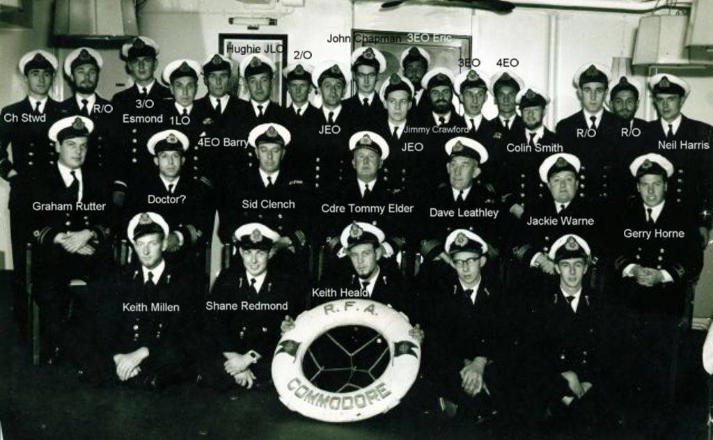 RFA Tidereach 1957
Appointment of Cdre T. Elder
