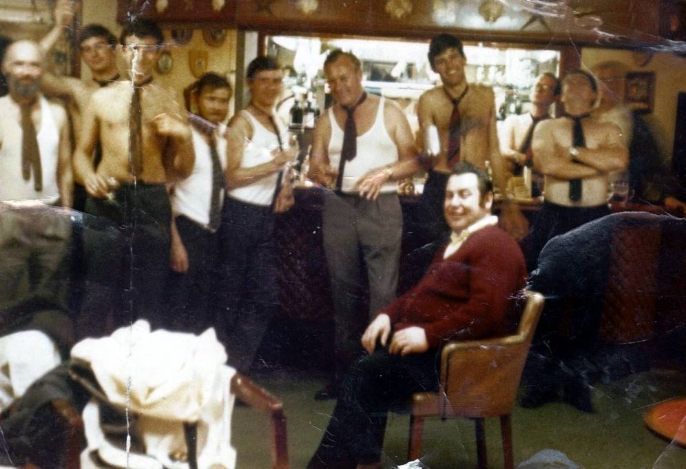 The Aftermath
of Capt Gibson's farewell. Its a long story!
Ties will be worn in the bar.
