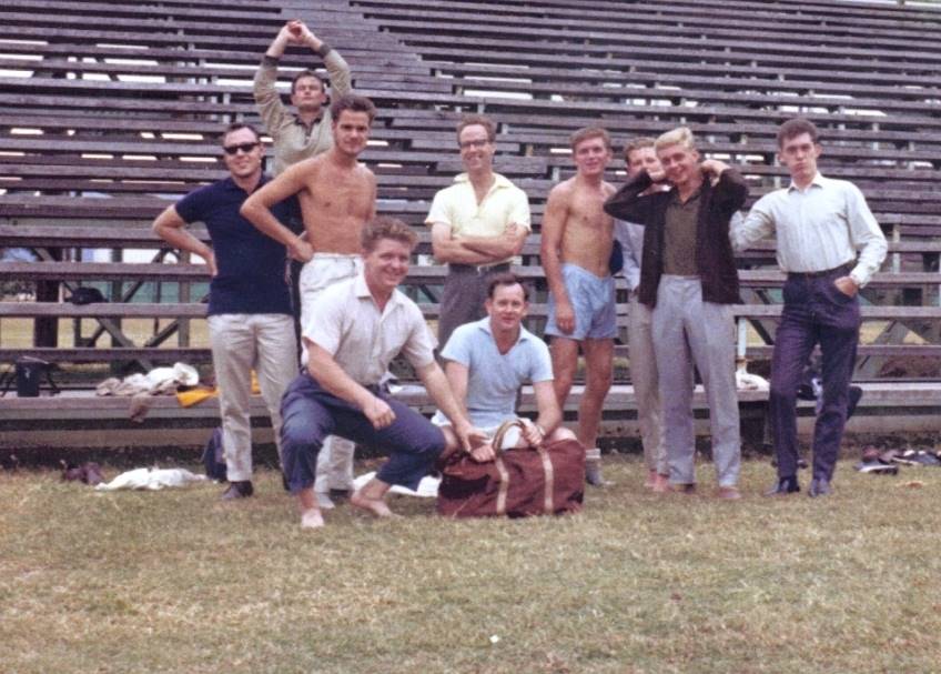 Tidespring at Subic Bay
 G. Penhaligon, G.Yeates, D.Burns, Vernon Reed, J Whittaker, R.Philp having beaten the Americans.
