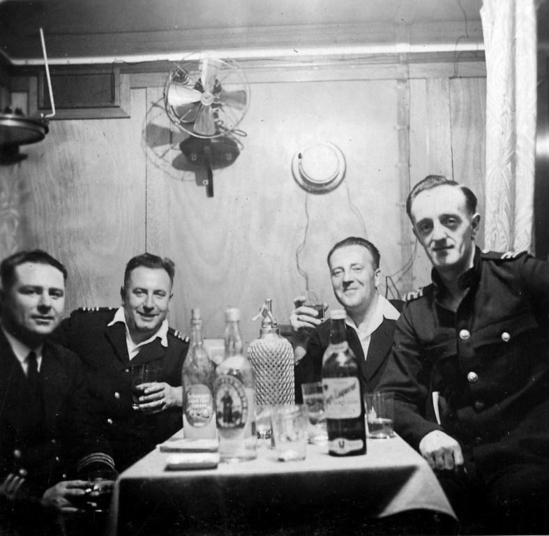 RFA Aldersdale 1937
Photo from Bill Forster showing his father (Chief Eng William Redvers Forster, 1900-75) & shipmates on RFA ALDERSDALE in 1937-8.

