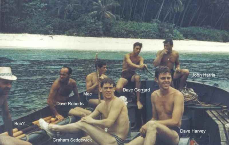 About to hit the reef
Resurgent at Tioman 1964.

