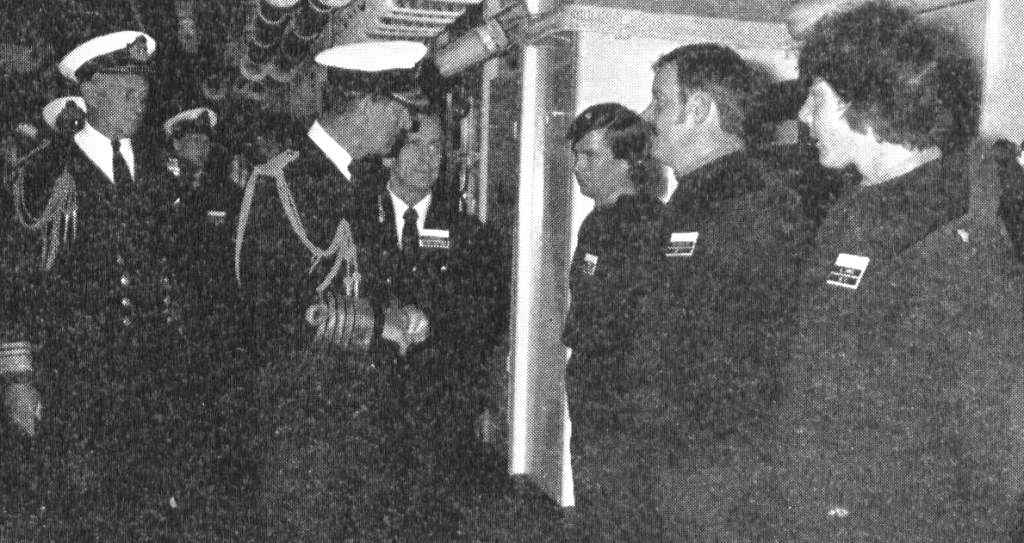 Jake Johnson
 being introduced to HRH 
