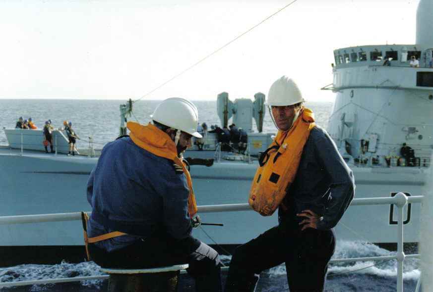 Rubert Ward and Ian Nicholson 
RFA Regent 

