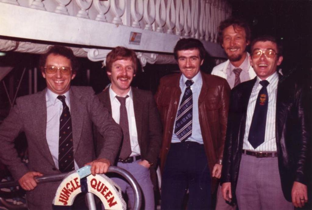 ....., Tim Morris SOG'D', Norman Brown SOG'D', John Sumner CO,  Ray Harding.
Fort Grange 1981
