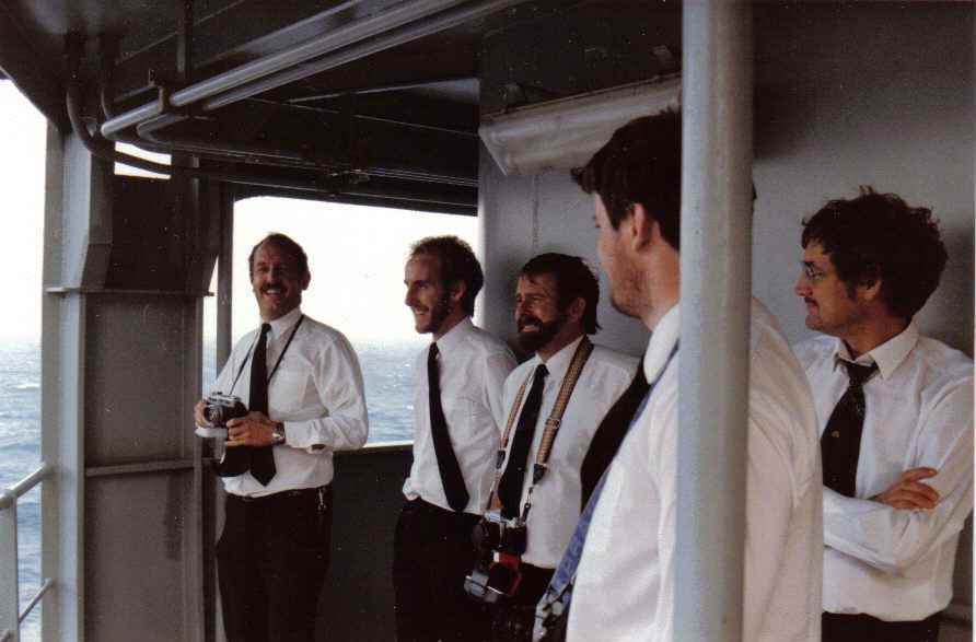 George Gruber, Bill Danger, Barry Lane, Alistair Rankin, Archie Moores (PTO). 
