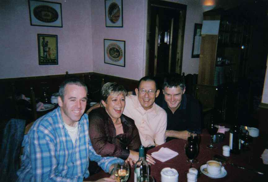 Brian Scullion, Ally Davies, John Mannion and Sandie McGhee 
RFA Fort Austin 
