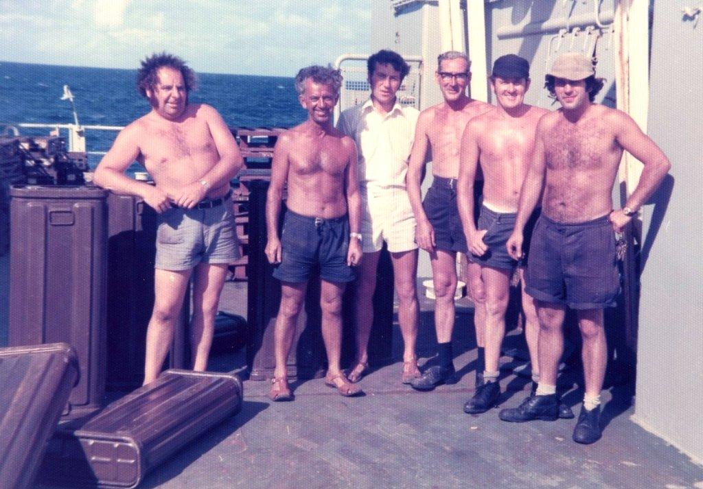 Ray Warley, Les Willcocks, Duncan McKellar, Albert Pierce, Dennis Jessop and Malcolm Evans 
