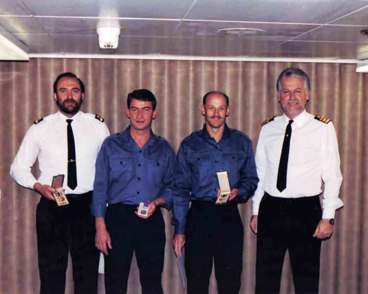 Mike Salmon, Alan Scott, Steve Williams and David Walker 
