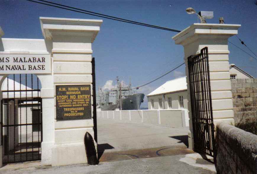 RFA Regent 
HMS Malabar Naval Base Bermuda 1991 
