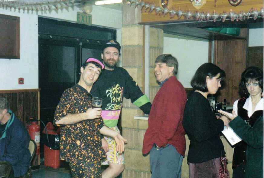 Nigel Hughes and others...
Nigel Hughes, Mike Salmon and Les Smith  and far right, Jackie Lawrence AA HMNB Devonport.
