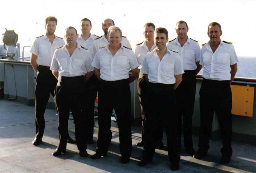 Stuart Skinner, Clive Hickey, Trevor Hawkins, Mike Salmon, Adam Bryce, Dave Rankin,  Alex Tait, Jeff Mann , Neil Baker. 
