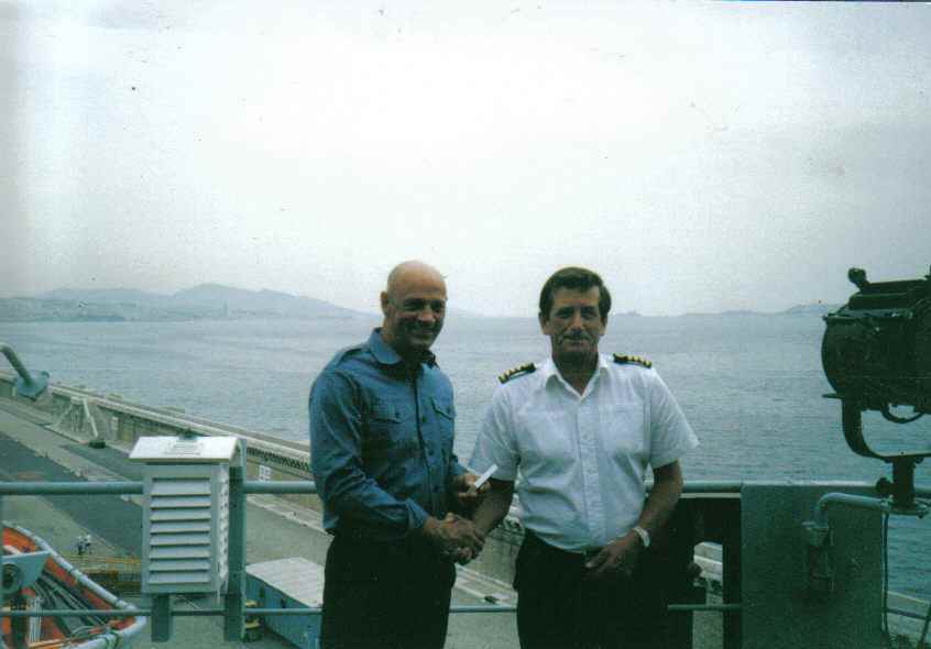 Steve Williams and Captain David Pitt 
