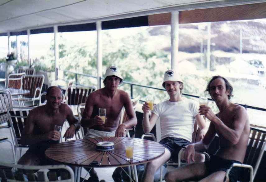 Williams, ?, ? and Bob Hockney.
