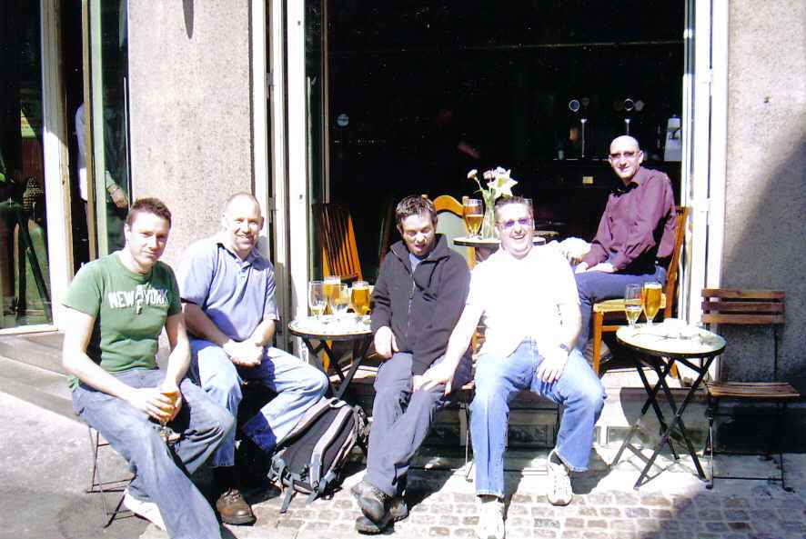 Alan Bradshaw, Mick Burns, Paul Opperman, Andy Hall and Andy Bishop 
 Denmark 2007. 
