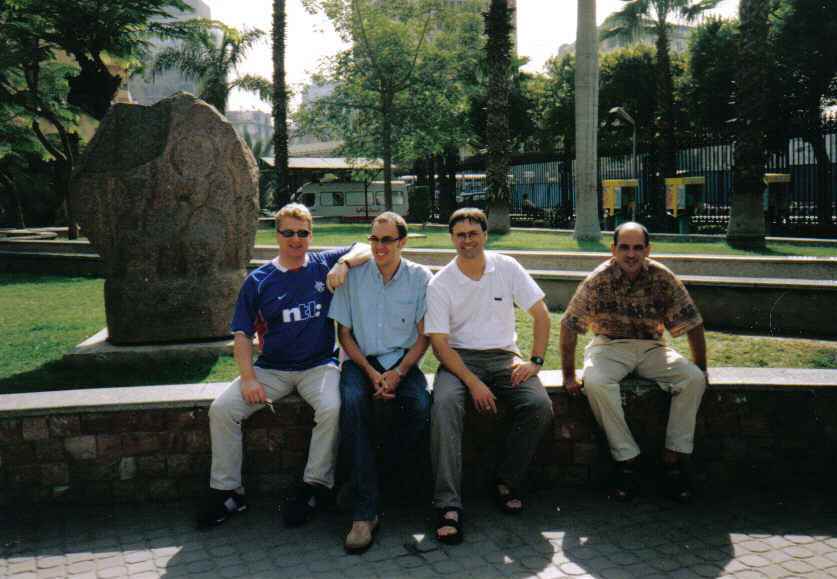 Grant Blackwood, Jason ?, Paul Nash and Justin Fry
 Egypt 2002
