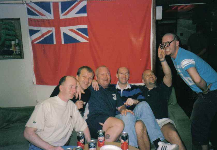 ?Irwin, Mark Flynn, Mark Willcocks, Andy Bishop, Mick Burns and John Malley 
Fort Austin 2003 
