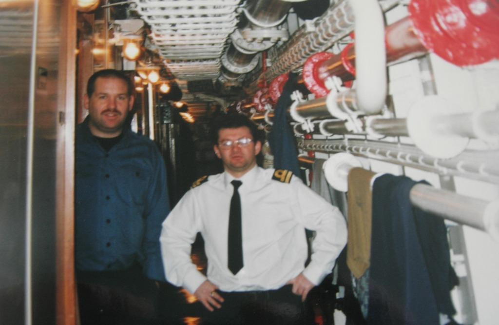 Mick Burns and Davy Doig 
In Union Street.
