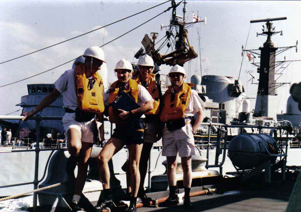  ?, Sandy Brodie, Bob Harris and Tom Morris 
RFA Regent
