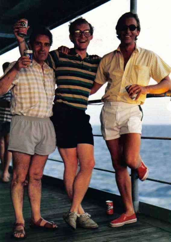  Chris Saunderson, Colin Smith and Bob Harris 
RFA Regent
