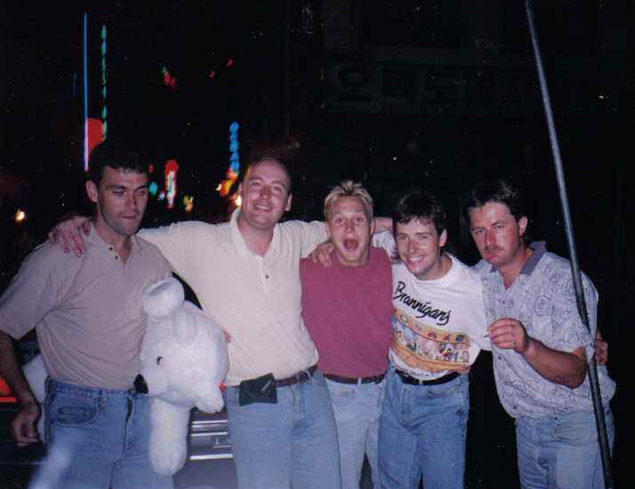 Mick King, Davy McIntyre, Kevin Hoff, Stevie Jones, Nick Millar 
 Pusan 1992 
