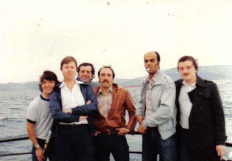 Zorba (Tony Hilmi), Roy Smith, Malcolm Evans, Dave Garland, John Nair, Dave Stevens. 
