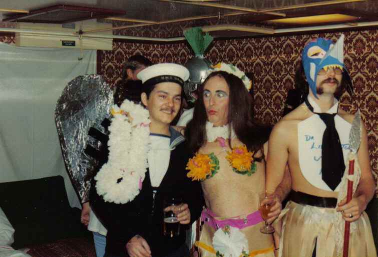 Steward Stan Bone and friends, Stan Rowden ...
