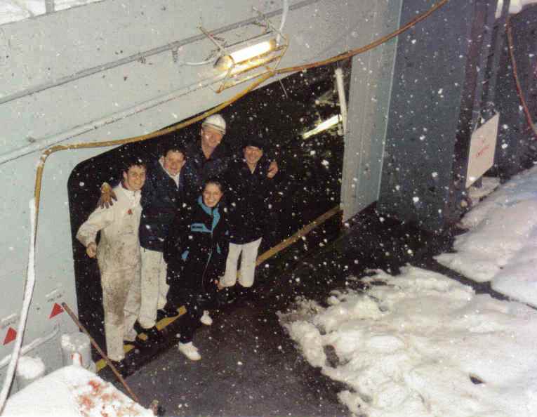 ?, Jim Gorton, ?, Mike Hill and Geoff Picken 
Fort Austin at sunny Glen Mallan
