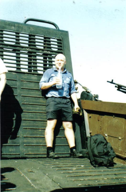  Mark Willcocks enjoying a drink
