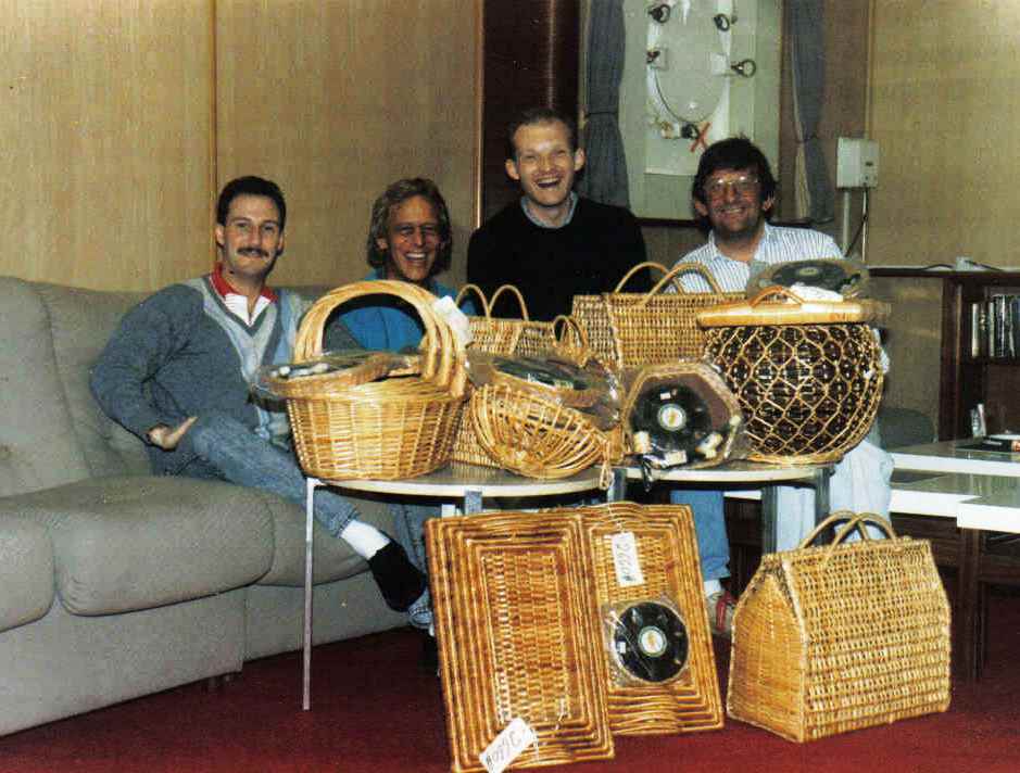 Sandie Brody, Bob Harris, Colin Smith  and George Kindness 
RFA Regent
