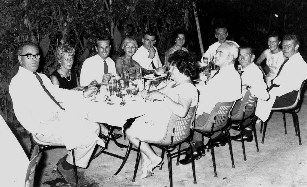 Ashore in Singapore.
Dockyard Club c1968.
