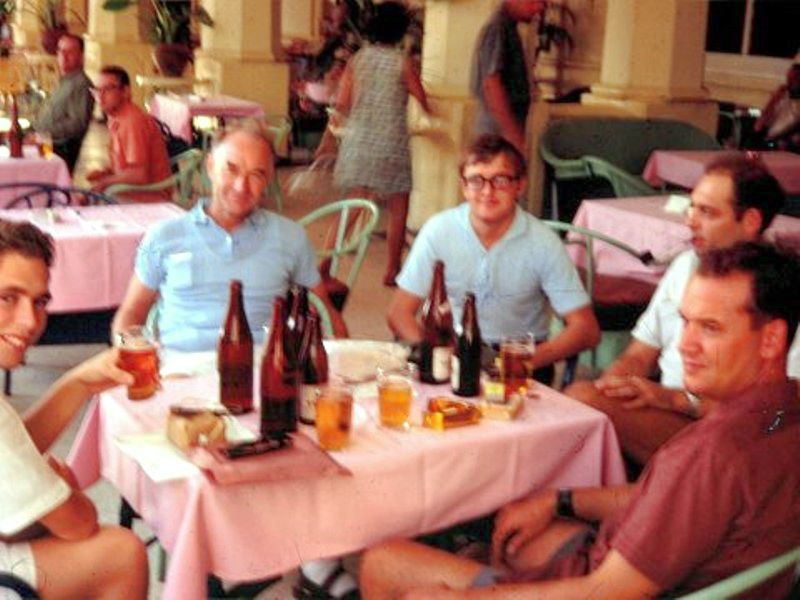 Jim Devereaux and Alistair Dobbie 
RFA Fort Rosalie 1969 
