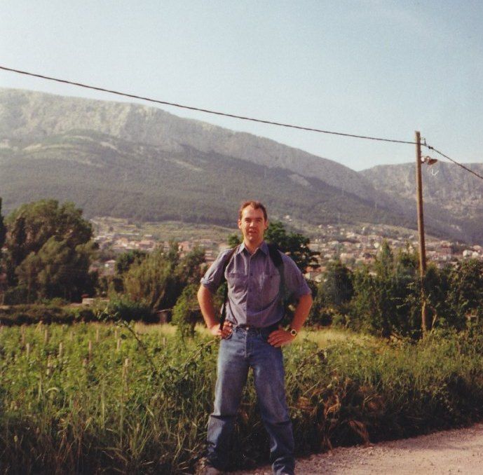 Gareth Thomas 
on the outskirts of Split, 1994. 
