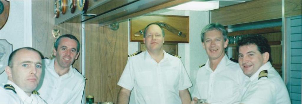 McCluskey, Scullion, Kerr, Freeman and Gatenby.  
RFA Fort George 

