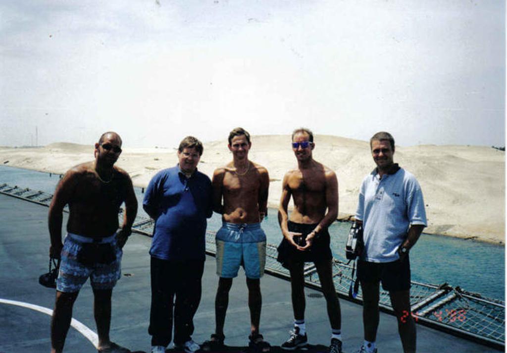 Messrs Colraine ,?, Achurch, Hughes, ?
RFA Fort Victoria 
 

