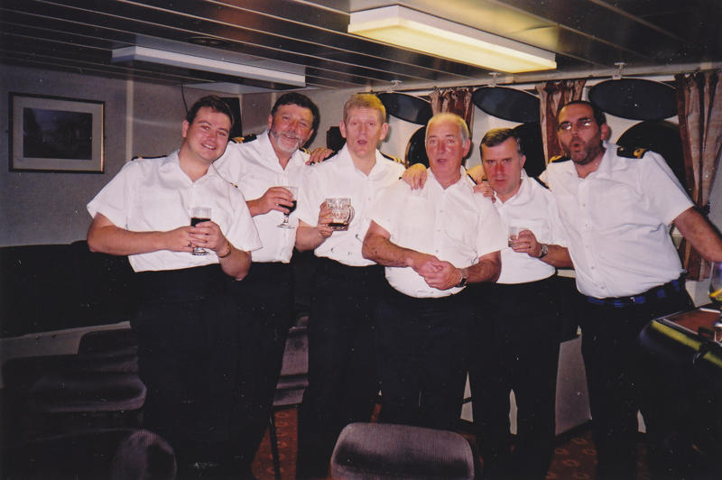  Messrs Cloutman, Pretswell, Barr, Davies, Hamilton and Marshall.
RFA Fort George 2000

