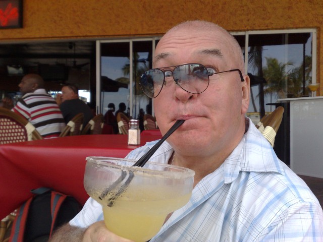 Roy Burrows with Margarita in Fort Lauderdale
