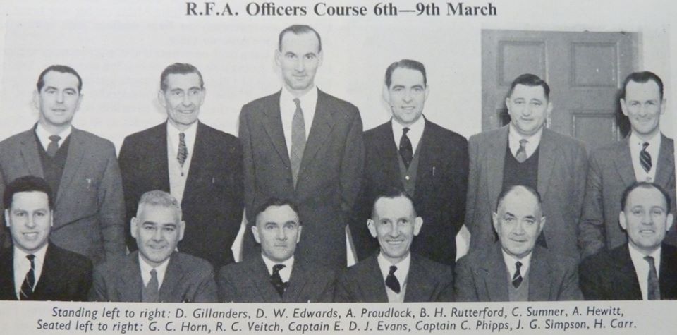 RFA Officers Course - 1962
RFA Officers Course - 1962
Keywords: Proudlock;Rutterford;Sumner, Carr;Veitch