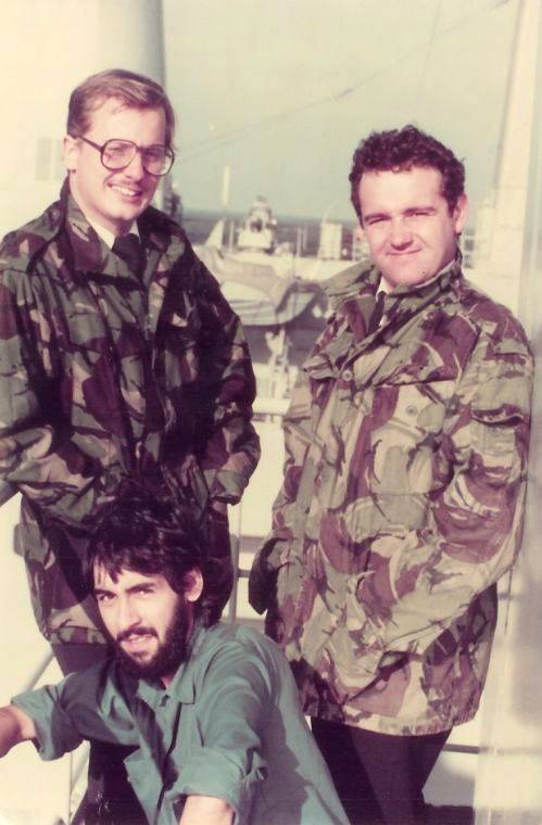 Kevin Pickford,  Fareed (Fred) Abbas & Alan (?) Ferguson
Fort Austin 1982
