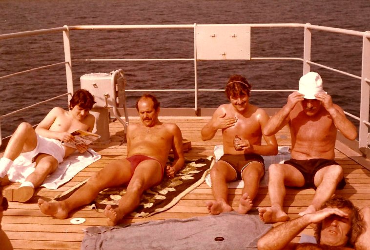 RFA Resource  Mid Atlantic 1982
 Richard Adams, Tony Powesland, John Gow, Jim Goldie, Malcolm Jennings.
