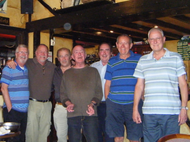 LSL Old Boys
l/r. Barry Thompson, Eric Gyllenship (guest speaker from America), Chris Macclean, 'Handsome' Phil Edwards, Andrew Rennie, Dennis Barker and  Geoff Norswothy. Oct 2011
