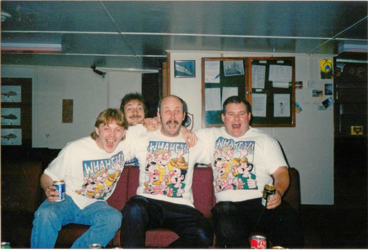 Lee Hefford and co
RFA OLNA early 1990s L-R MM1 Lee Hafford, SG1As Kev Johnson, Paul Russell and Tony Walker
