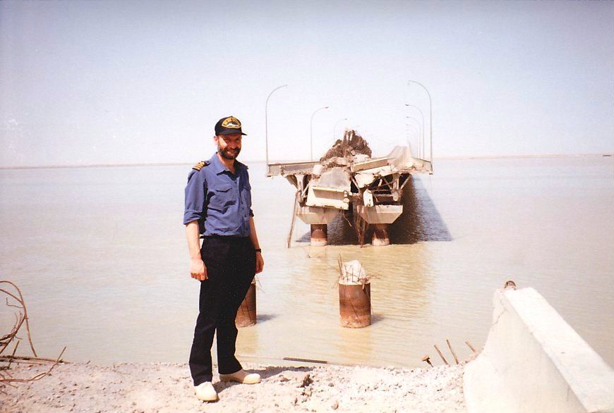 Ian Finlayson
 Bubiyan Bridge 91â€“ Day trip from Sir Galahad post first Gulf War
