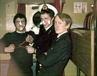 From Olwen ~ 1975
Deck Cadets:  Ed Durkin, John Stoker & Barry Dixon.
