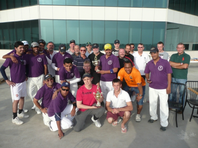 RFA Diligence Cricket Team v Seven Seas, Dubai 2011
RFA Diligence cricket team v Seven Seas, Dubai 2011 (Pic: D Lumsden)
