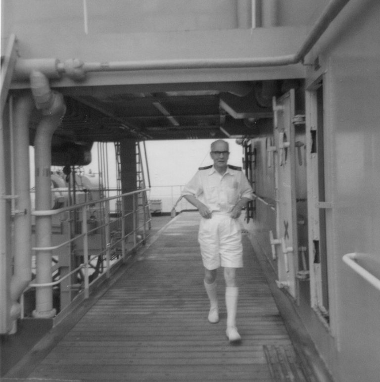 On passage to Rio from Capetown. Olynthus 1967
Dr. Mick Devane.
