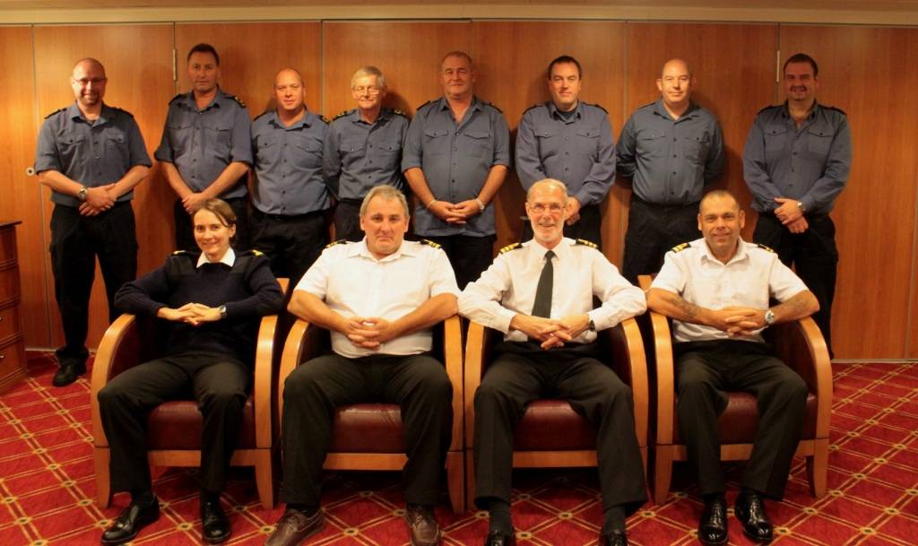 STON Dept Fort Rosalie 2012
Back Row Left to Right
Kevin Bell, Rab Temple, Dave Murkin, Mike Owen, John Dalgleish, Rob Peachey, Hugh Leech and Greg Williams
Front Row: Christina Condradt AO, Malcolm Knight DSTON, Steve Brown STON and Paul Mackay Planner.

