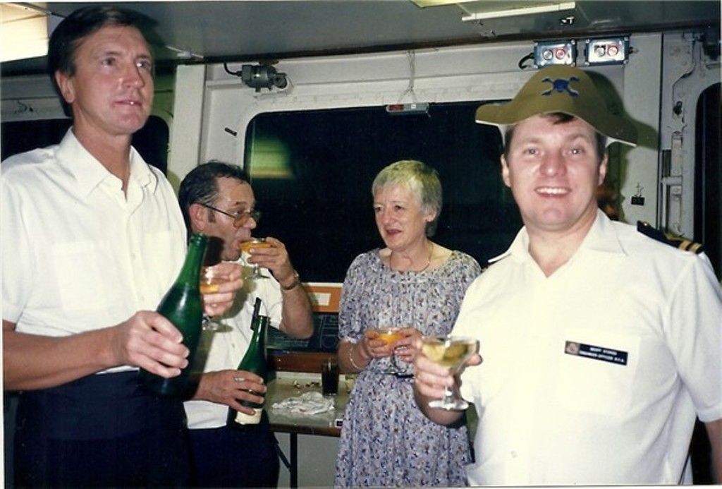 Fort Grange1986
Ston, Alan & Mrs Storey, Geoff Stokes.
